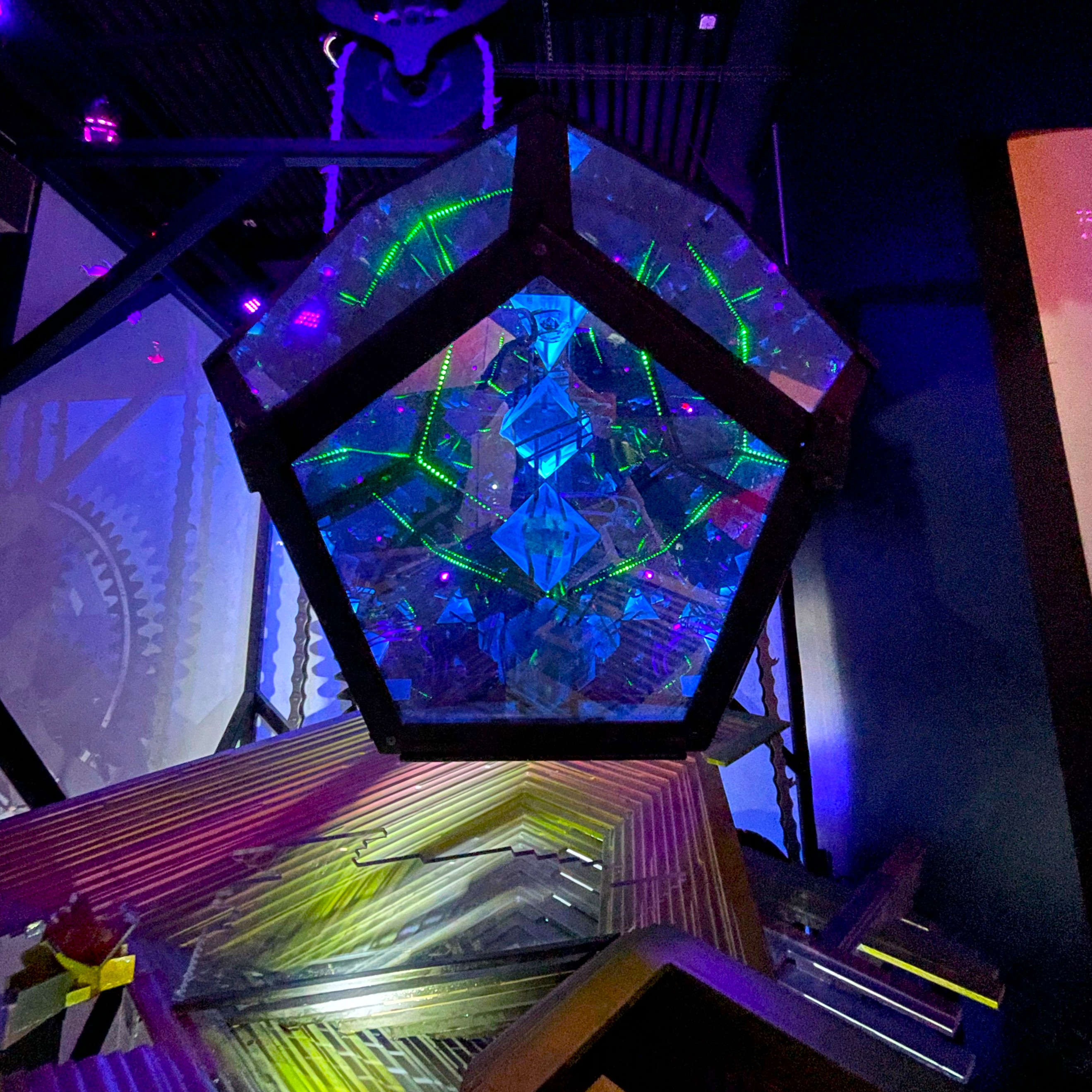 Crystal Platonics geometric sculpture